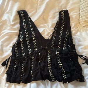 Anthropologie Black Tank Top